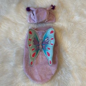 EUC Small 3 pc Target Hide & Eek Purple Butterfly Pet Costume!